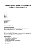 Vorschau - Stundenentwürfe - Schriftlicher Unterrichtsentwurf Offline Coding - Deckblatt
