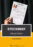Vorschau - Arbeitsblätter - Steckbrief Alfred Döblin - Deckblatt