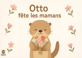 Aperçu - Affichage - Otto fête les mamans. Kamishibai à imprimer en PDF - Page de couverture