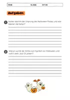 Vorschau - Arbeitsblätter - Die Geschichte von Halloween: Ursprung, Bräuche und Symbole - Seite 3