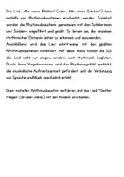 Vorschau - Arbeitsblätter - Rhythmus zum Herbstlied mit Rhythmusbausteinen - Seite 1