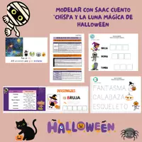 Vista previa - Unidades / Secuencias / Situaciones de Aprendizaje - Proyecto aula TEA/AEE: Chispa y la luna mágica de Halloween - Portada