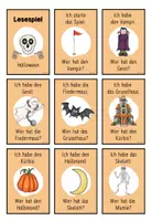 Vorschau - Spiele - Lesespiel "Ich habe... Wer hat...?" - Halloween - Seite 1