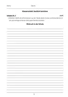 Vorschau - Test - Probe- und Klassenarbeit (inkl. diff. Version): Bericht schreiben - Seite 3