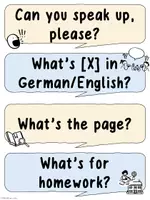 Vorschau - Poster - English Classroom Phrases Poster - Seite 2