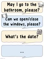 Vorschau - Poster - English Classroom Phrases Poster - Seite 3