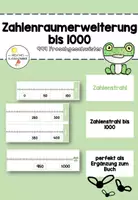 Vorschau - Bildkarten - Zahlenraum 1000: 999 Froschgeschwister Zahlenstrahl - Deckblatt