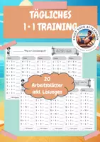 Vorschau - Arbeitsblätter - Tägliches 1x1 Training – Mathe Warm-up Grundschule | Einmaleins festigen, automatisieren & wiederholen - Deckblatt
