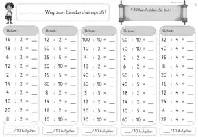 Vorschau - Arbeitsblätter - Tägliches 1:1 Training – Mathe Warm-up Grundschule | Einsdurcheins festigen, automatisieren & wiederholen - Seite 3