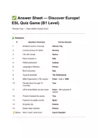 Προεπισκόπηση - Φύλλα εργασίας - Discover Europe! - ESL Quiz Game (B1 Level) - Σελίδα 3