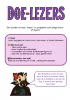 Voorbeeld - Begrijpend lezen: Doe-lezer Halloween - Voorblad
