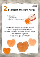 Vorschau - Mal- und Bastelvorlagen - Gruselkunst mit Apfeldruck - Seite 2