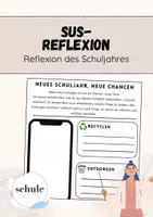Vorschau - Anderer Materialtyp - SuS Reflexion Schuljahr Wachstum - Deckblatt