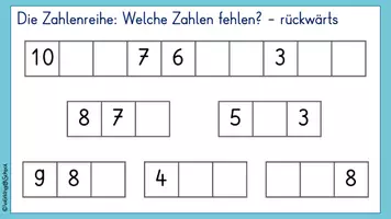 Vorschau - Fördermaterial/Inklusion - Zahlenraum 10 Klasse 1 | Digitale Tafelbilder Mathematik | Tägliche Übung - Seite 3