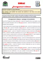 Vista previa - Hojas de trabajo - ESSAI – L’ENSEIGNEMENT À DISTANCE (Conjugaison) - página 2