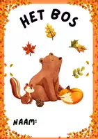 Voorbeeld - Thema 'Het bos' - Voorblad