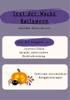 Vorschau - Arbeitsblätter - Materialpaket Halloween - Deckblatt