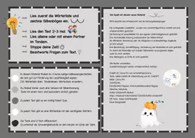 Vorschau - Arbeitsblätter - Kurze, lustige Gruselgeschichten zur Leseförderung - Seite 1