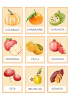 Vista previa - Tarjetas / Manipulativos - Flashcards OTOÑO letra MAYÚSCULA - página 1