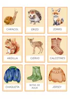 Vista previa - Tarjetas / Manipulativos - Flashcards OTOÑO letra MAYÚSCULA - página 3