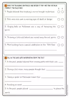 Vorschau - Text - 13 Halloween superstitions – Englisch Leseverstehen & Grammatikübungen (Simple Past / Past Progressive) - Seite 3