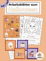 Προεπισκόπηση - Φύλλα εργασίας - Arbeitsblätter zum Halloween - Εξώφυλλο