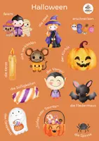 Προεπισκόπηση - Φύλλα εργασίας - Arbeitsblätter zum Halloween - Σελίδα 1