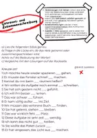 Vorschau - Arbeitsblätter - Getrennt- und Zusammenschreibung - Deckblatt