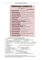 Vorschau - Arbeitsblätter - ejercicios perífrasis verbales con infinitivo - Deckblatt