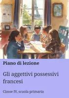 anteprima - Piani di lezione - Gli aggettivi possessivi francesi - Pagina di copertina