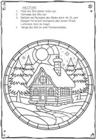 Vorschau - Arbeitsblätter - Winter Fensterbilder Stained Glass – Ausmal- & Bastelvorlagen für Kinder im Buntglas-Stil #rabattraketenzusalevester25 - Seite 3
