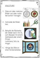 Vorschau - Arbeitsblätter - Fensterbilder Weihnachten Stained Glass – Ausmal- & Bastelvorlagen für Kinder mit festlichen Motiven im Buntglas-Stil 🎄 - Seite 2