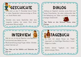 Vorschau - Stundenentwürfe - Schreiben zu Sankt Martin – kreative Schreibanlässe rund um Teilen und Helfen - Seite 3