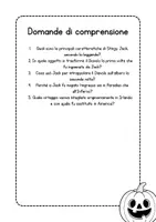 Vista previa - Tarjetas / Manipulativos - La leggenda di Jack O'Lantern - Lettura e comprensione in italiano - página 3