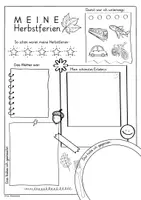 Vorschau - Arbeitsblätter - Herbstferien Rückblick differenziert für Klasse 1 2 3 4 Erzählkreis - Seite 3