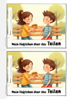 Vorschau - Arbeitsblätter - Miniheft übers Teilen 1./ 2. Klasse Soziales Lernen Sankt Martin #teilenwiesanktmartin - Seite 2