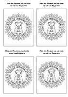 Vorschau - Mal- und Bastelvorlagen - Weihnachtsmandala Capybara zum ausmalen - Seite 2