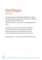 Vorschau - Mal- und Bastelvorlagen - Bastelbogen: Mobile "Eule Elisa" - Seite 1