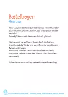 Vorschau - Mal- und Bastelvorlagen - Bastelbogen: Mobile "Hexe Lucy" - Seite 1