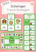 Vorschau - Spiele - Mitlautverdopplung - Spiele zum Schwingen - Fresch-Strategien - Deckblatt