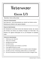 Vorschau - Stundenentwürfe - Vaterunser Unterrichtsreihe Klasse 3/4 - Seite 2