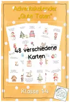 Vorschau - Aufgabenkarten - Adventskalender - Gute Taten - Sozialkompetenz - Deckblatt