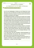 Vorschau - Arbeitsblätter - Bewerbungen schreiben - Berufsorientierung - Arbeitslehre - Seite 1