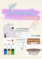 Vorschau - Arbeitsblätter - Ich bin fertig Klasse 4 - 5. Vertretung fächerübergreifend - Deckblatt