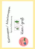 Vorschau - Fördermaterial/Inklusion - Klettmappe Optische Differenzierung Größen (klein/ groß) - Seite 3