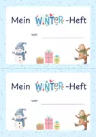 Vorschau - Arbeitsblätter - Winterheft Klasse 1: Mathe/Deutsch - Seite 3