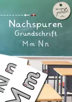 Vorschau - Arbeitsblätter - Grundschrift zum Nachspuren "Mm" & "Nn" - Deckblatt