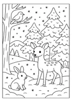 Vorschau - Mal- und Bastelvorlagen - Hören und Malen Winter - Hörverstehen Deutsch 1. Klasse & 2. Klasse - Seite 1