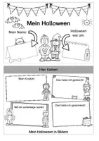 Vorschau - Mal- und Bastelvorlagen - Flip-Flap Mein Halloween - Seite 1