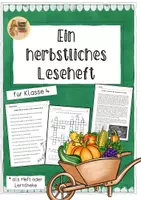 Vorschau - Arbeitsblätter - Leseheft Herbst (Herbstliches Leseheft) - Klasse 4 - Deckblatt